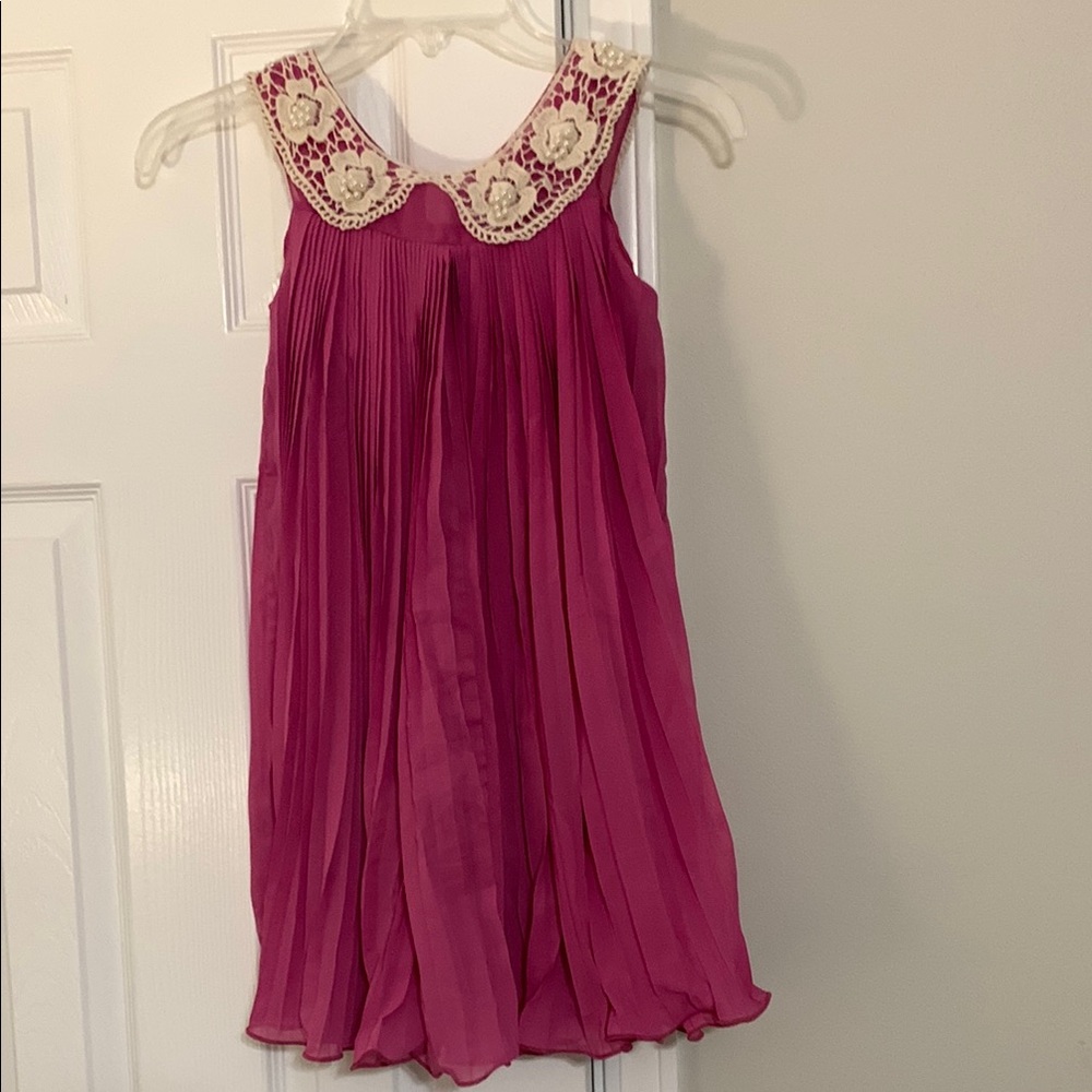 Pink Embellished Babydoll Dress